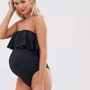 ASOS maternity bandeau swim suit